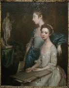 Thomas Gainsborough Portrait of the Artist's Daughters oil painting